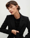 Belt structured blazer