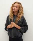 Denim bomber jacket