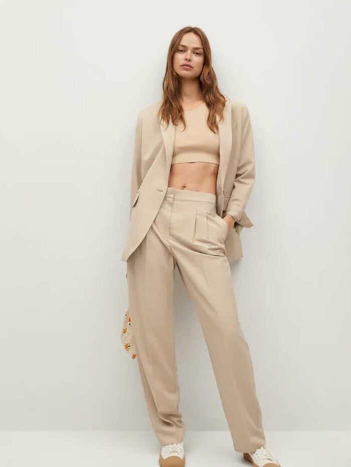 Structured suit blazer