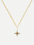 North Star Pearl Chain Necklace